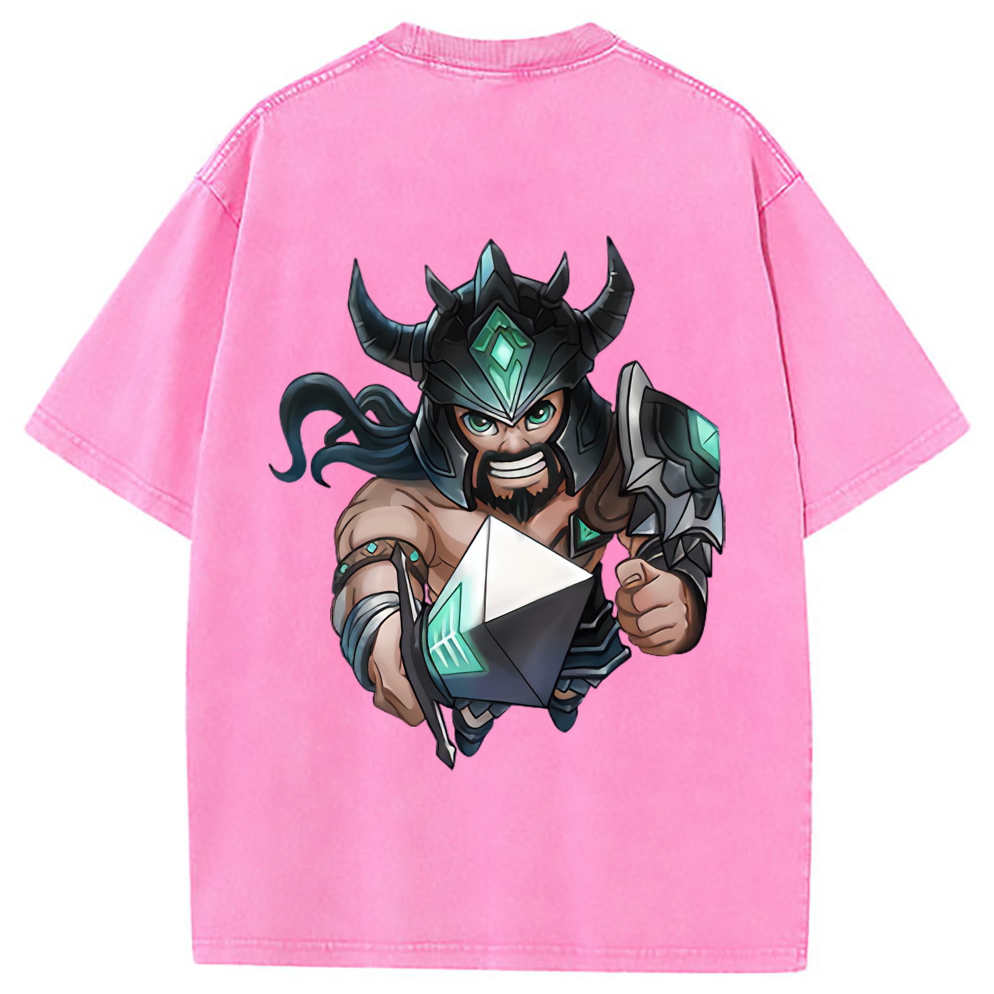（画像用） リーグ・オブ・レジェンド League of Legends LOL 綿100% ヴィンテージ風 半袖Tシャツ（背面プリント）